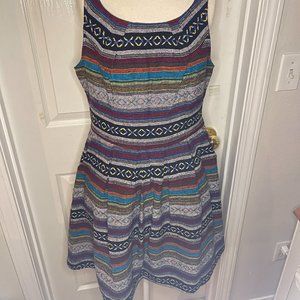 Patterned Sleeveless dress